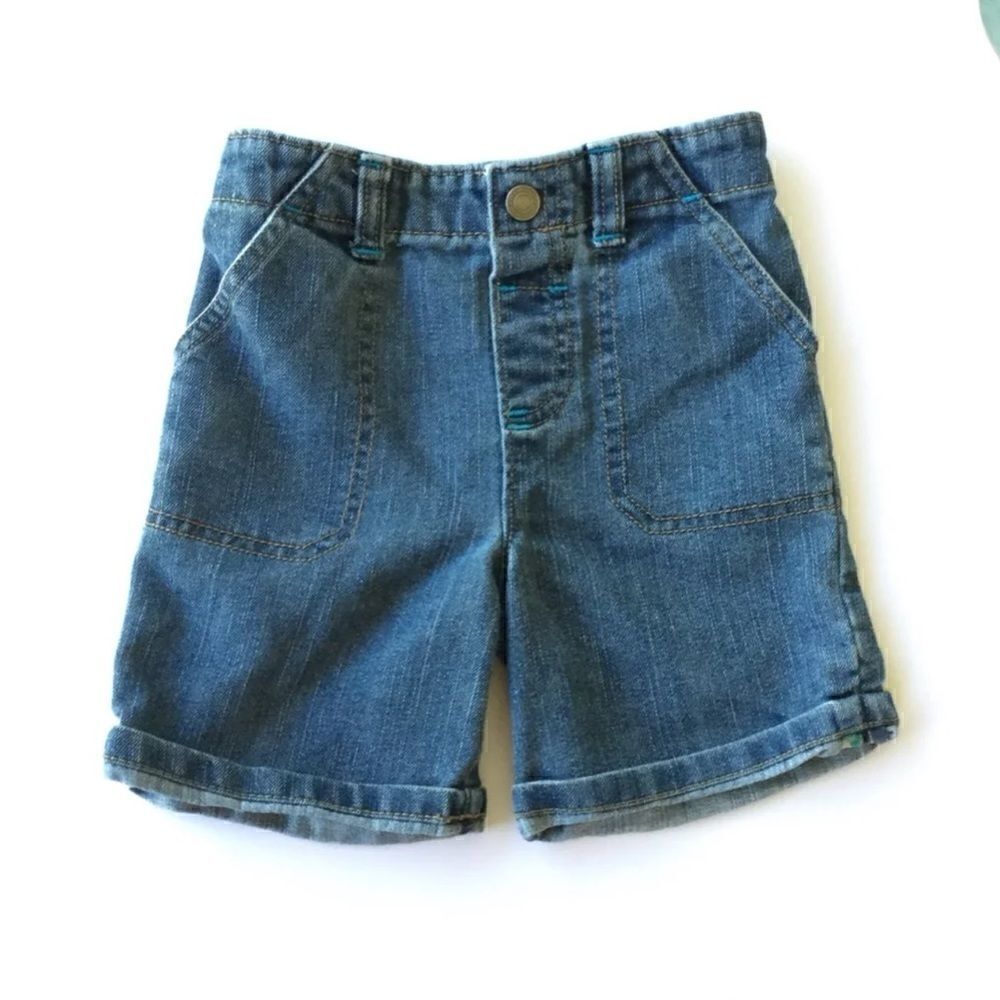 Cuffed summer jean shorts 